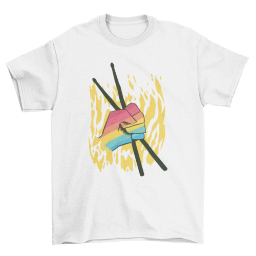 Pride Drumsticks LGBT colors t-shirt