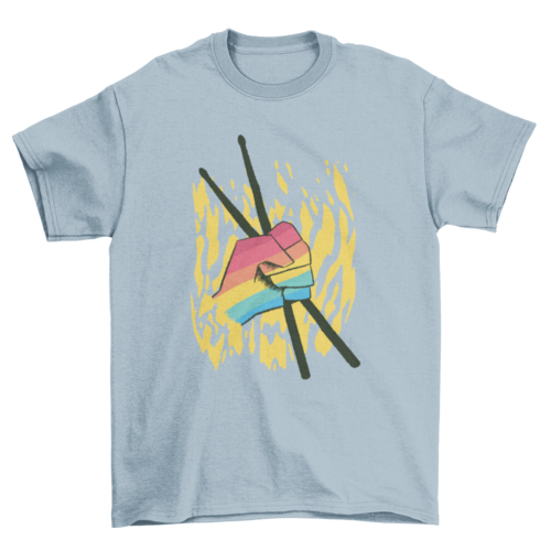 Pride Drumsticks LGBT colors t-shirt