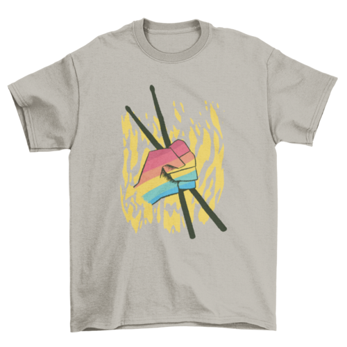 Pride Drumsticks LGBT colors t-shirt