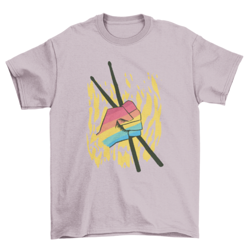 Pride Drumsticks LGBT colors t-shirt