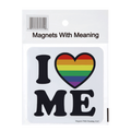 I Love Me (with Rainbow Heart) Refrigerator Magnet