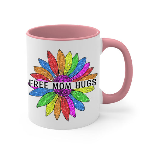 Free Mom Hugs Gay Pride Lgbt Flower 26#- lgbt-Mug / Coffee Cup
