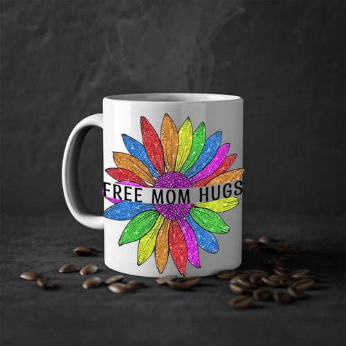 Free Mom Hugs Gay Pride Lgbt Flower 26#- lgbt-Mug / Coffee Cup